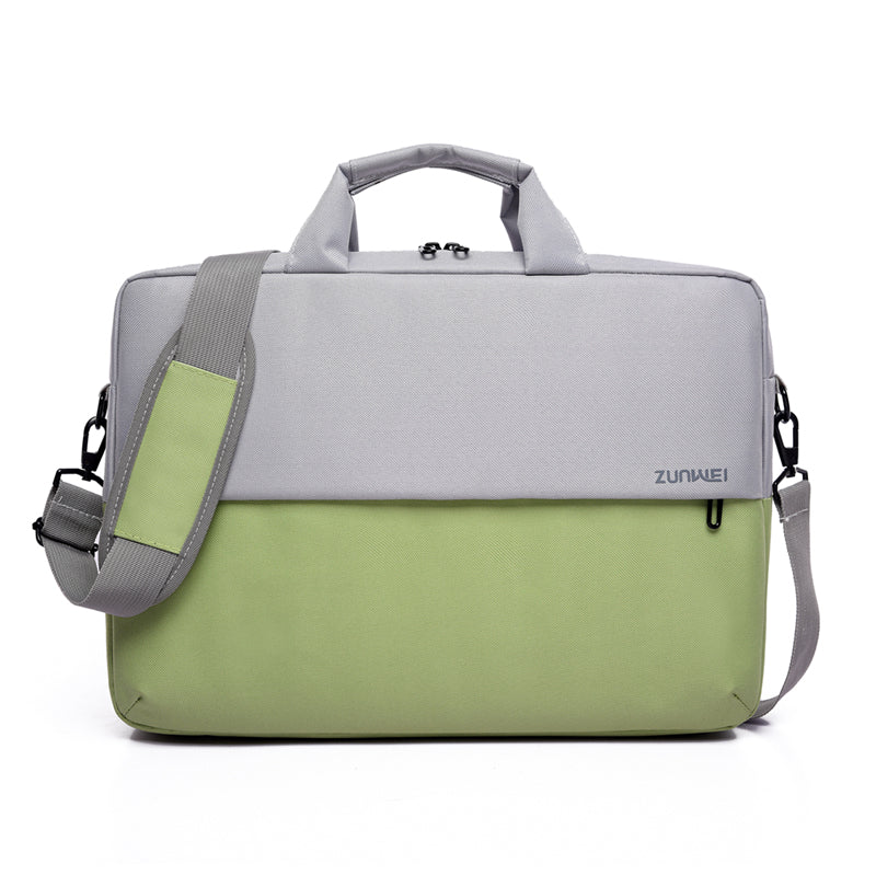 Portable Contrast Color Laptop Bag Unprinted Double Multicolor 15.6 inch LTB-01